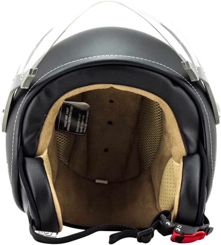 Soxon® SP-325 Mono „Night“ · Jet-Helm · Motorrad-Helm Roller-Helm Scooter-Helm Moped Mofa-Helm Chopp