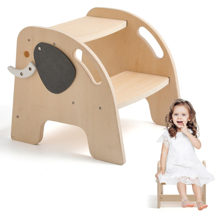 Promise Babe Tritthocker für Kinder Holz Lernturm Montessori Für Kinder Tritthocker 2 Stufen Baby Kl