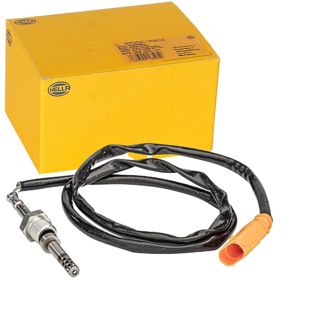 HELLA 6PT 358 181-121 Sensor, Abgastemperatur - 2-polig - geschraubt - Kabel: 830mm