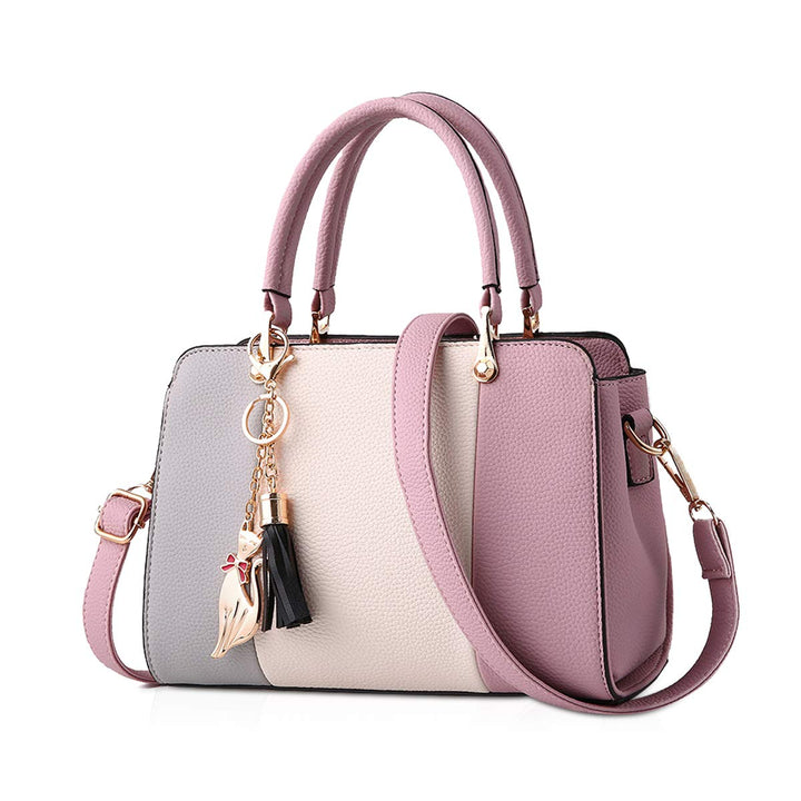 NICOLE &amp; DORIS Damen Handtaschen Quasten Taschen Reissverschluss Schultertaschen Einkaufstasche Umhä