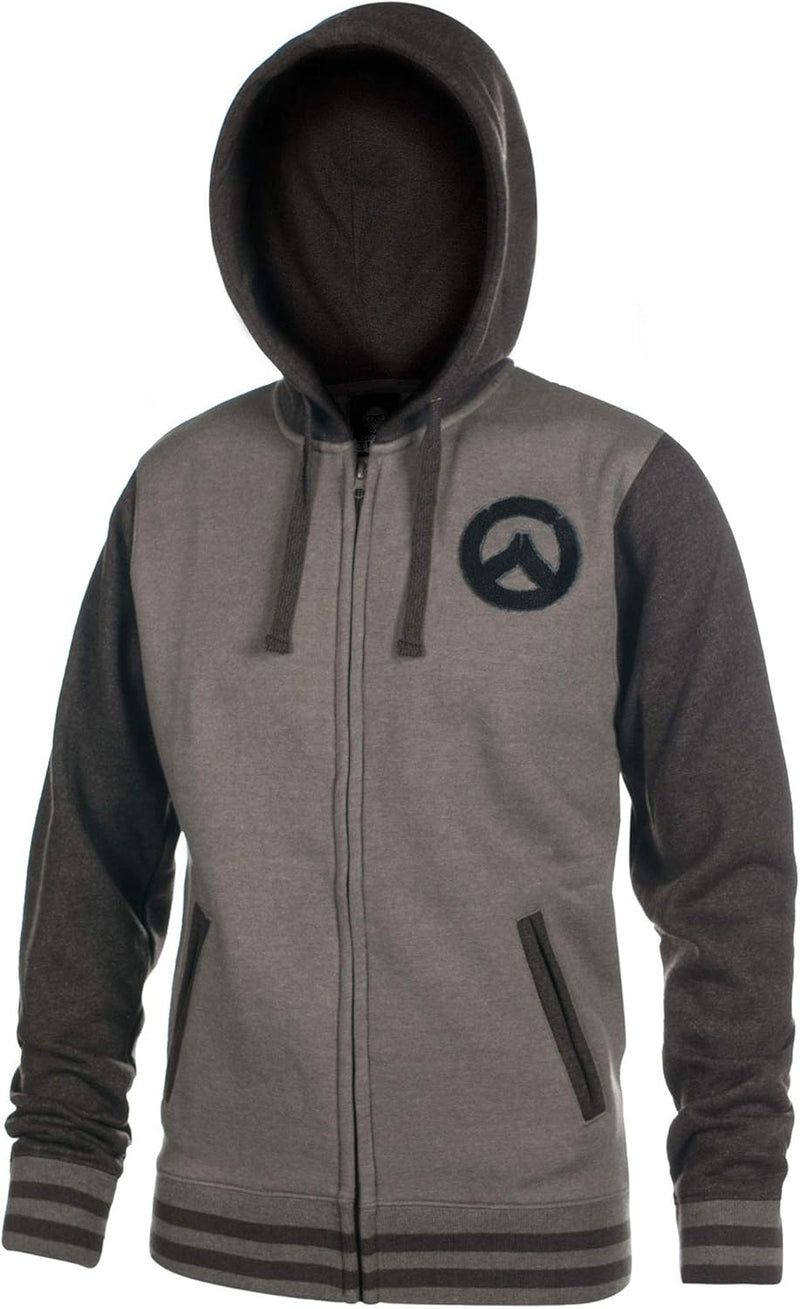 Overwatch Kapuzen Jacke Logo Founding Member Varsity schwarz grau - XXL XXL Mehrfarbig, XXL Mehrfarb