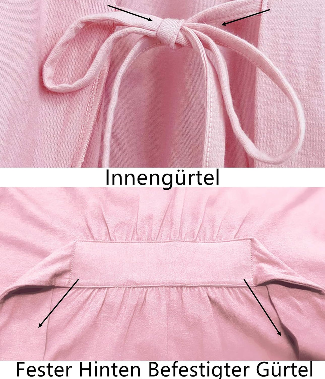 COLORFULLEAF 100% Baumwolle Bademantel Damen Kurz Morgenmantel Leicht Knielang Kimono Saunamantel Na