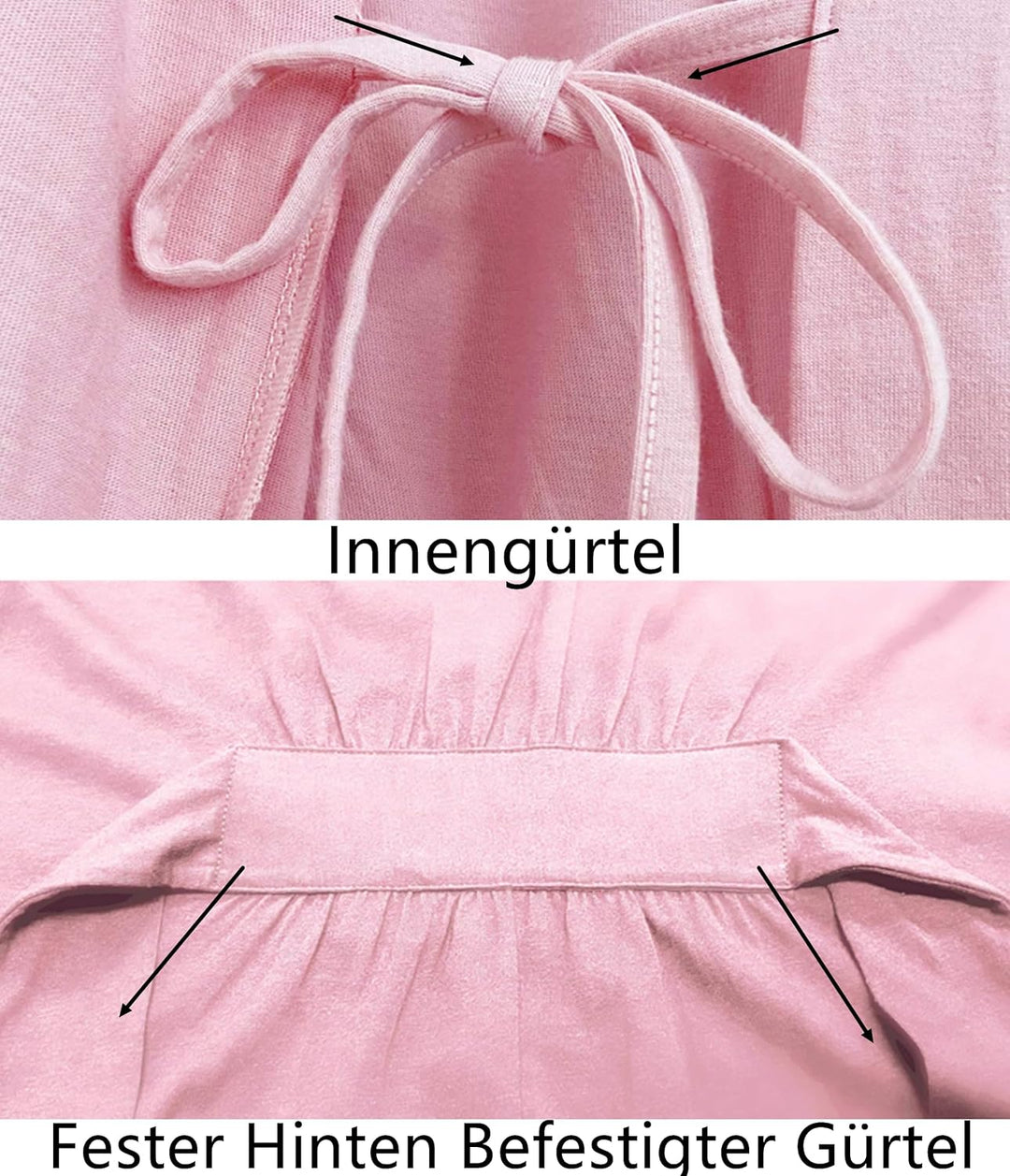 COLORFULLEAF 100% Baumwolle Bademantel Damen Kurz Morgenmantel Leicht Knielang Kimono Saunamantel Na