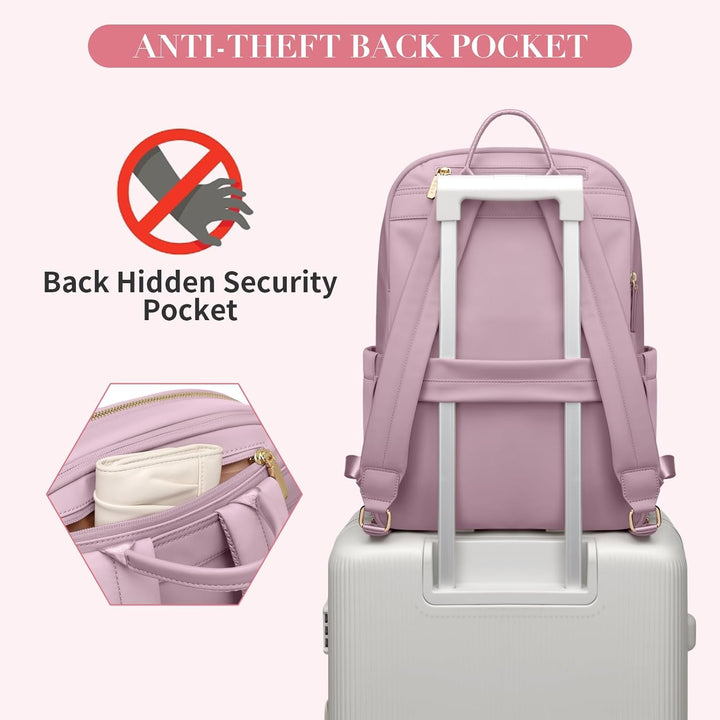 GOLF SUPAGS Laptop Rucksack für Damen Casual Daypack für Arbeit Reisen College Schulrucksack Handtas