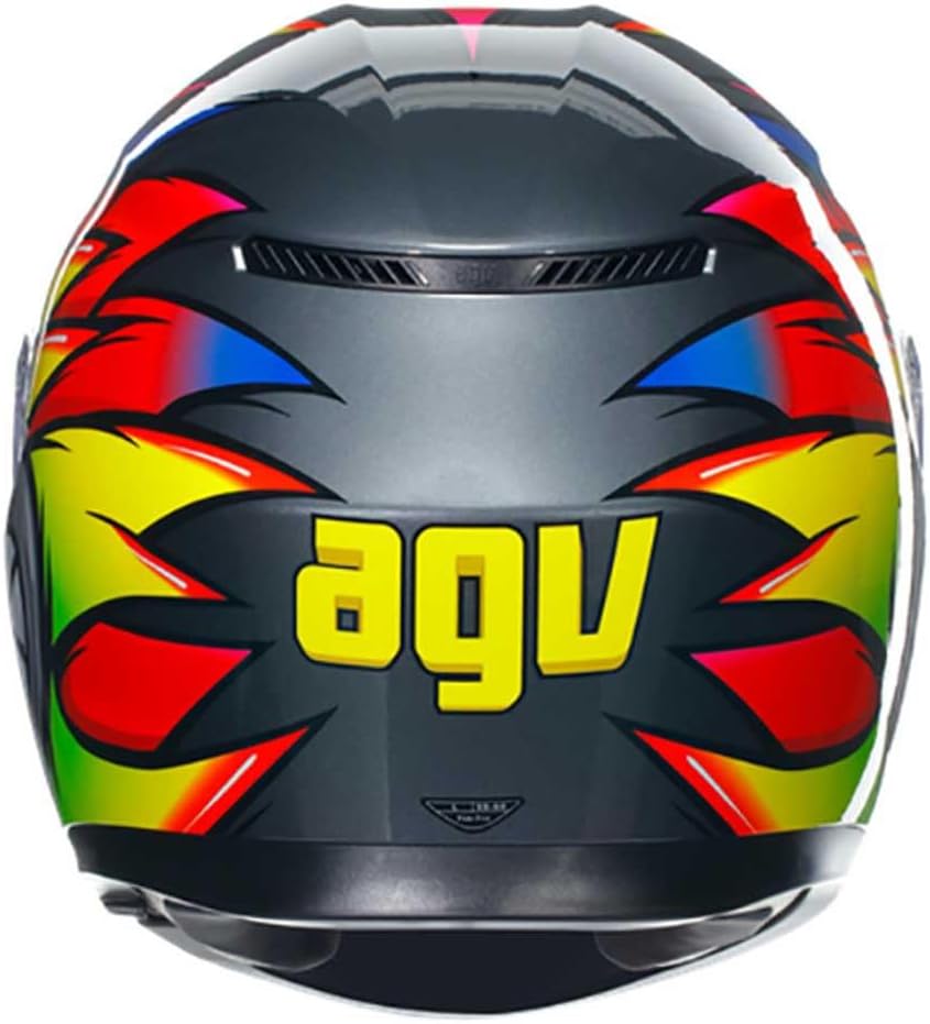 AGV K3 Birdy 2.0 Integralhelm (grau/gelb/rot) S (55), S (55)