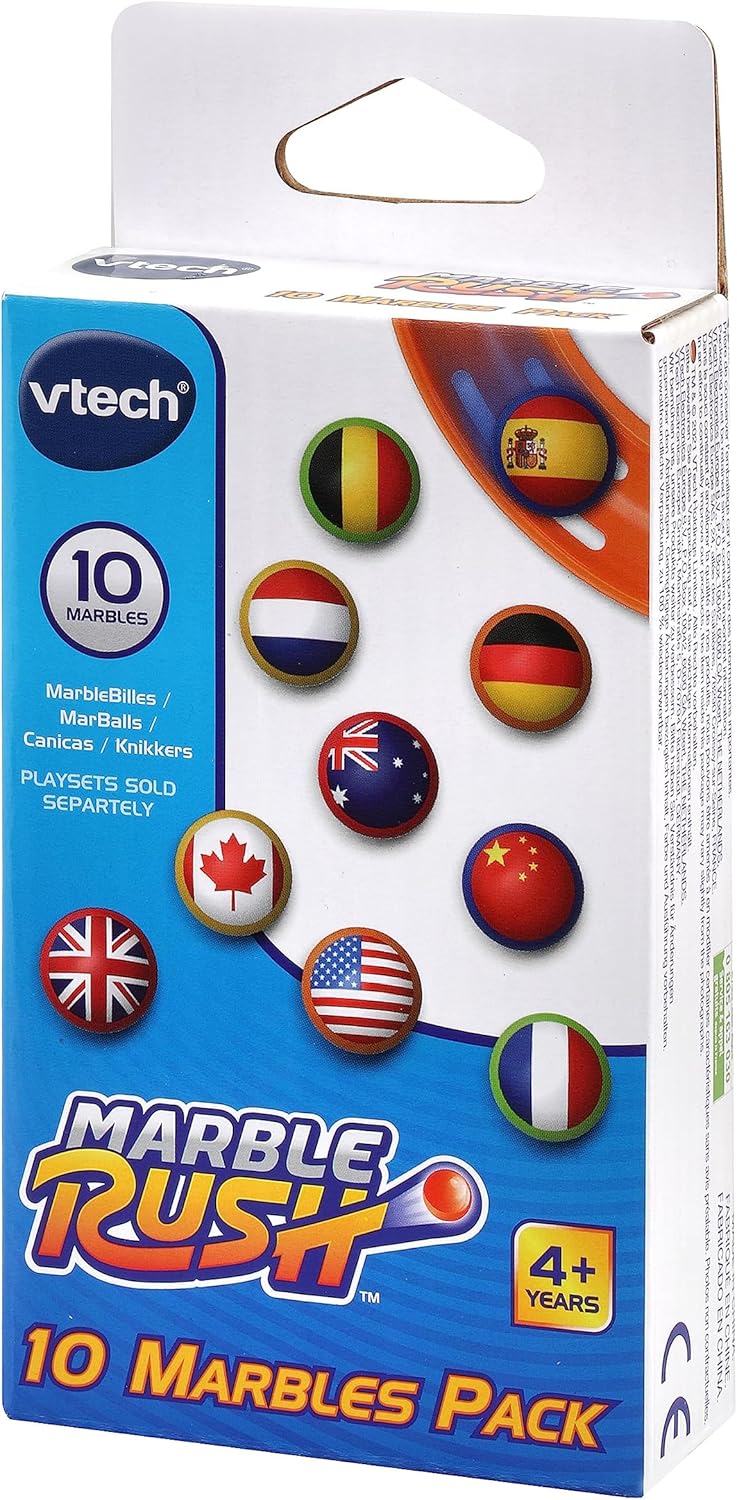 VTech Marble Rush - 10er-Set MarBalls – Zusätzliche Kugeln für alle Marble Rush Murmelbahnen – Mit L