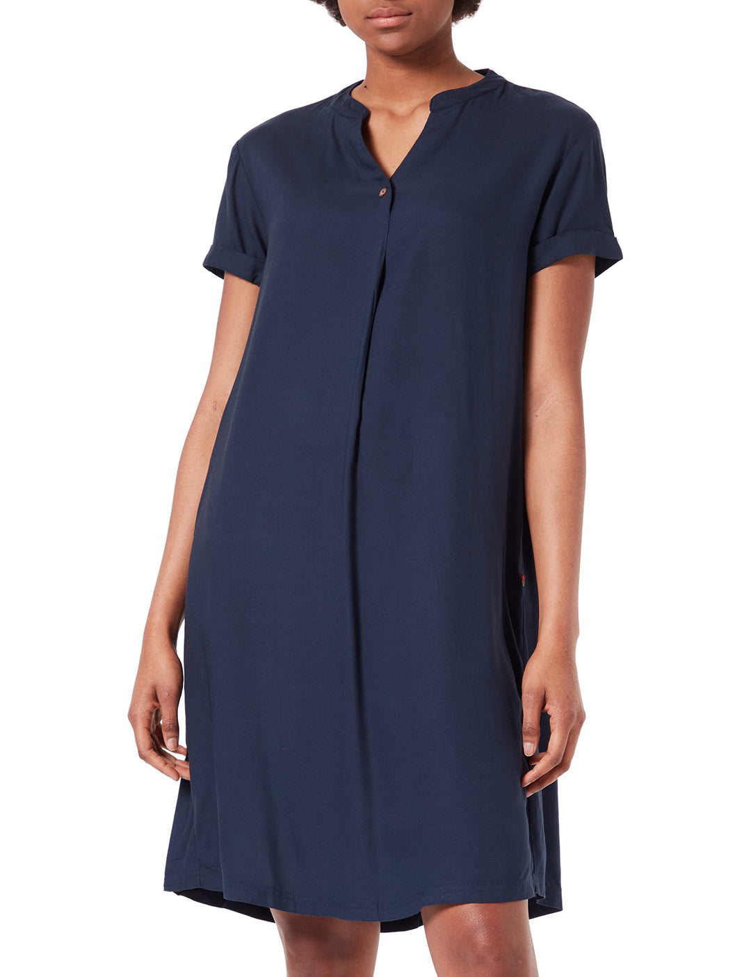 Timezone Damen Simple Dress Lässiges Kleid XS Total Eclipse, XS Total Eclipse