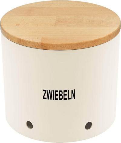 Magu Natur-Design Kartoffeltopf Zwiebeltopf Knoblauchtopf Beige aus einem Polymer aus natürlichen Ma