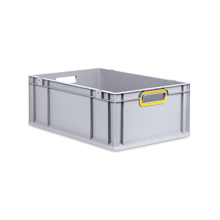 PROREGAL Eurobox NextGen Color | HxBxT 22x40x60cm | 44 Liter | Griffe gelb offen | Verstärkter Boden