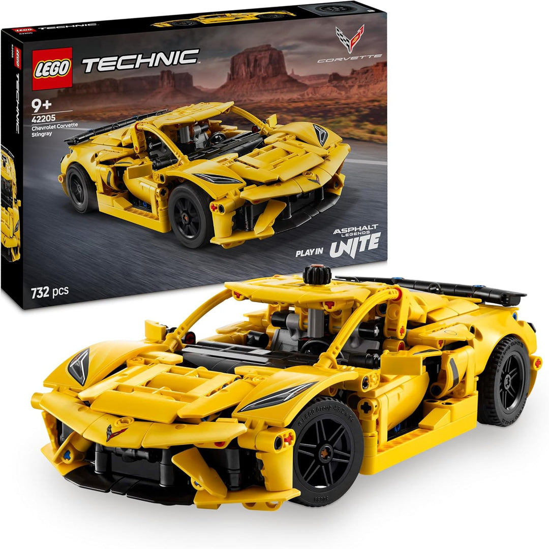 LEGO Technic Chevrolet Corvette Stingray - Bauspielzeug zum Sammeln - Spielzeug Sportwagen - Modell