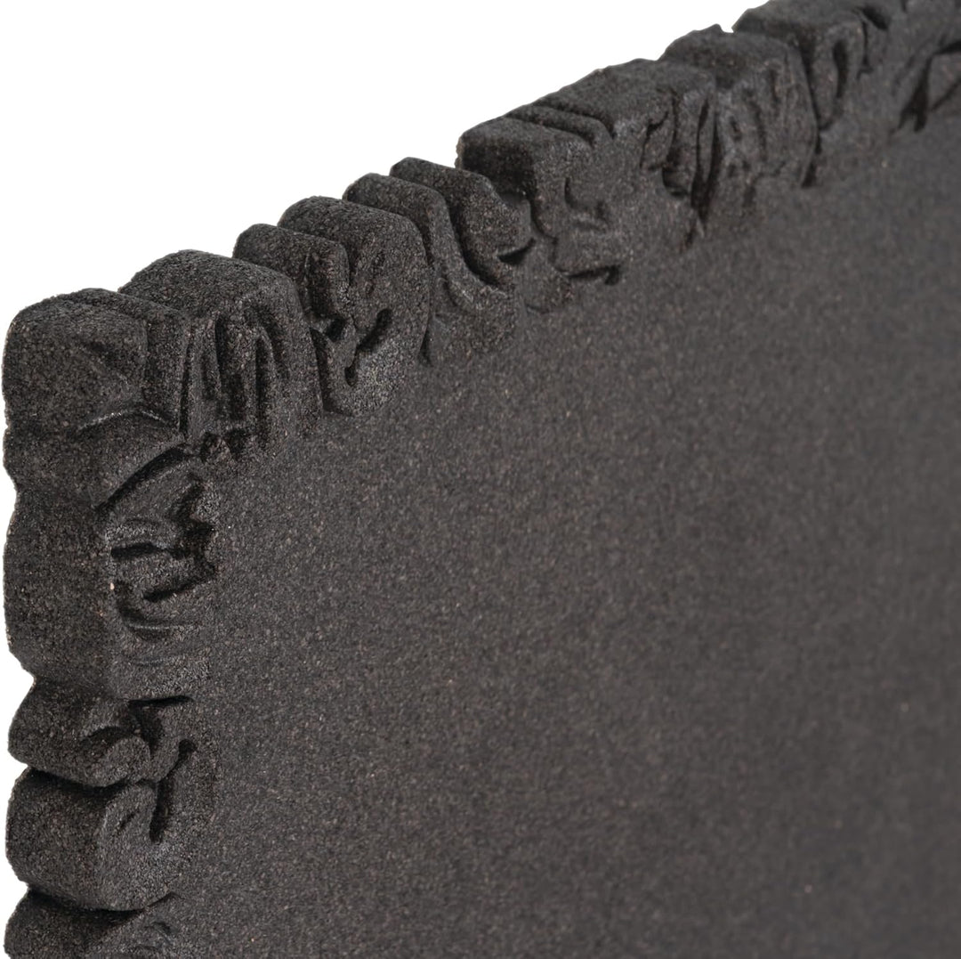 Bi-Office Korktafel Rococork, rahmenlos, hochwertige Korkoberfläche, schwarz, 40 x 45 cm, Schwarz