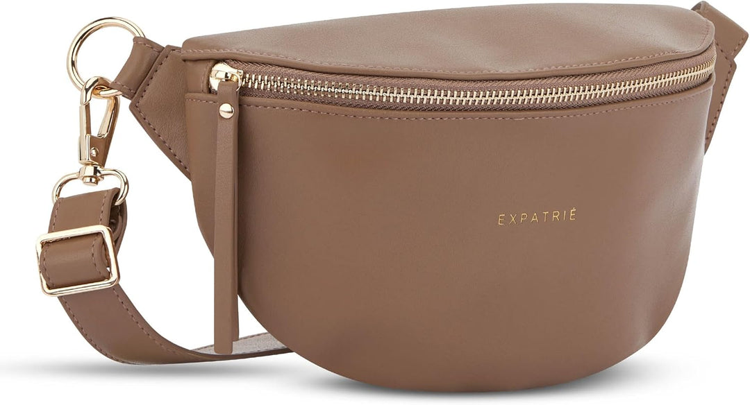 Expatrié Bauchtasche Damen Braun - Alice Small - Gürteltasche für Festival, Reisen &amp; Alltag aus Vega