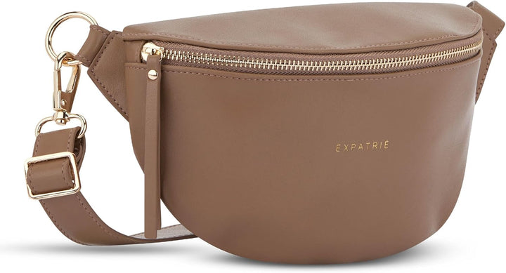 Expatrié Bauchtasche Damen Braun - Alice Small - Gürteltasche für Festival, Reisen &amp; Alltag aus Vega