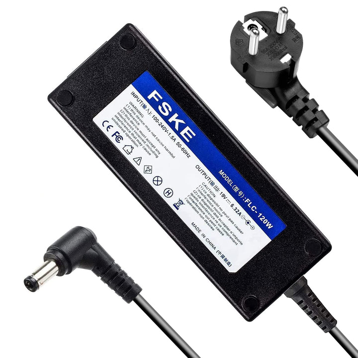 FSKE 120W 19V 6.32A Laptop Netzteil für Asus Toshiba Lenovo MSI usw Notebook Ladegerät AC Adapter La