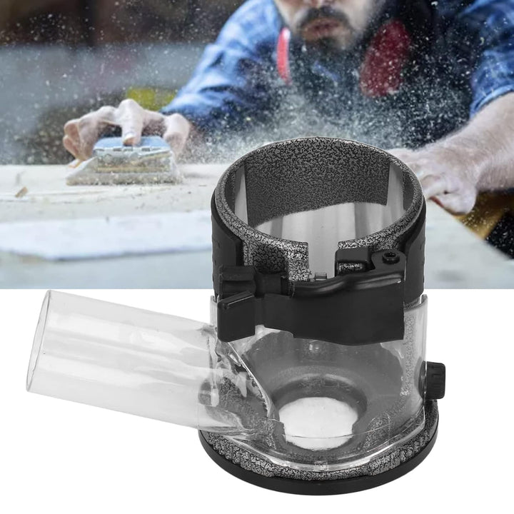 Trimmerbasis, Verstellbare Oberfräsenbasis Mit Staubsammler, Oberfräsen-Nutenbasis Für Holzbearbeitu