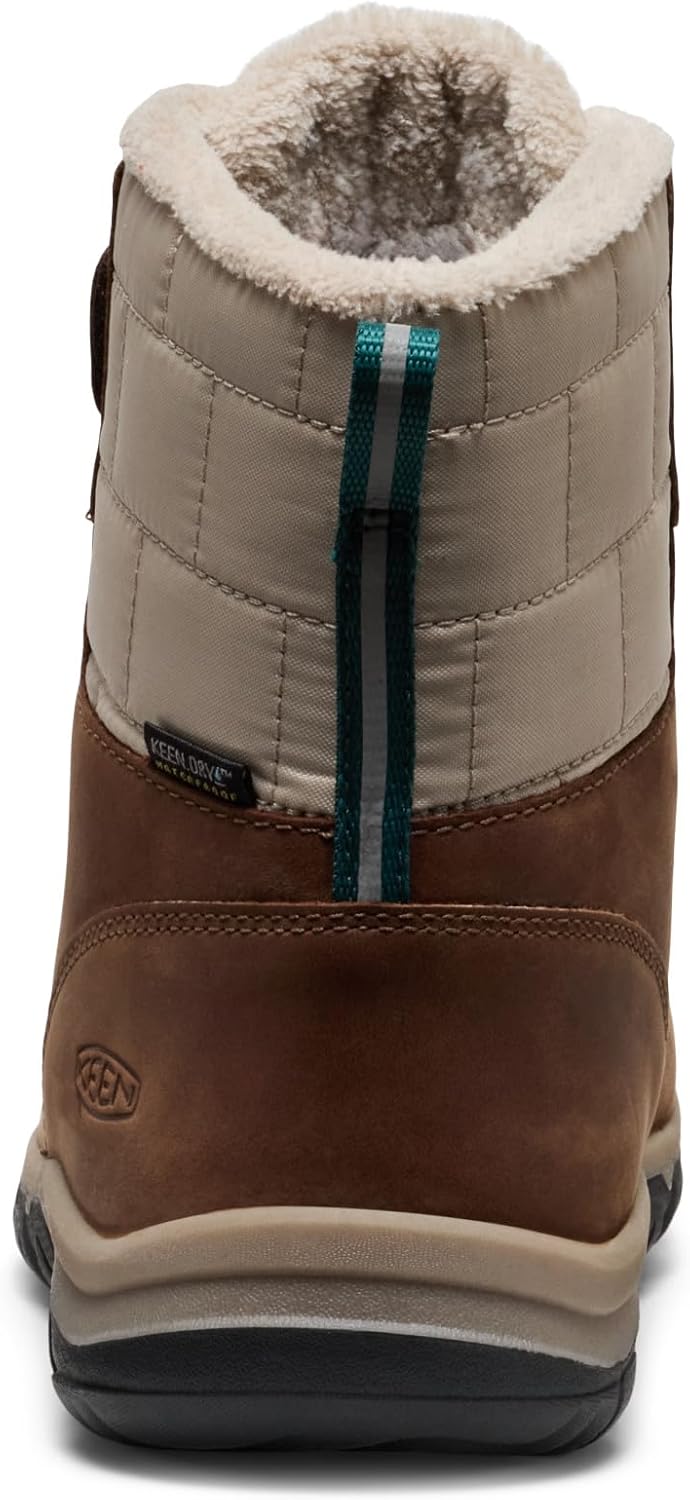 KEEN Unisex Kinder Kanibou WaterproofSchneestiefel 24 EU Dark Earth Roasted Pecan, 24 EU Dark Earth