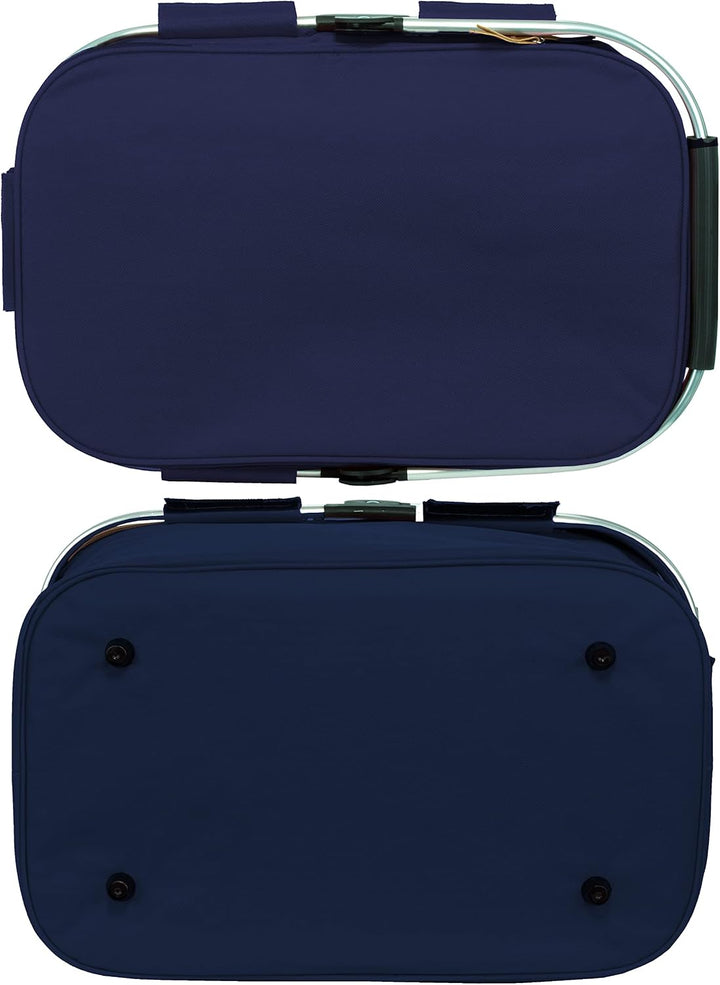 Brandsseller Einkaufskorb Kühlkorb Shopper Lunchtasche Kühltasche Picknickkorb Klappbar (ca. 46x29x2