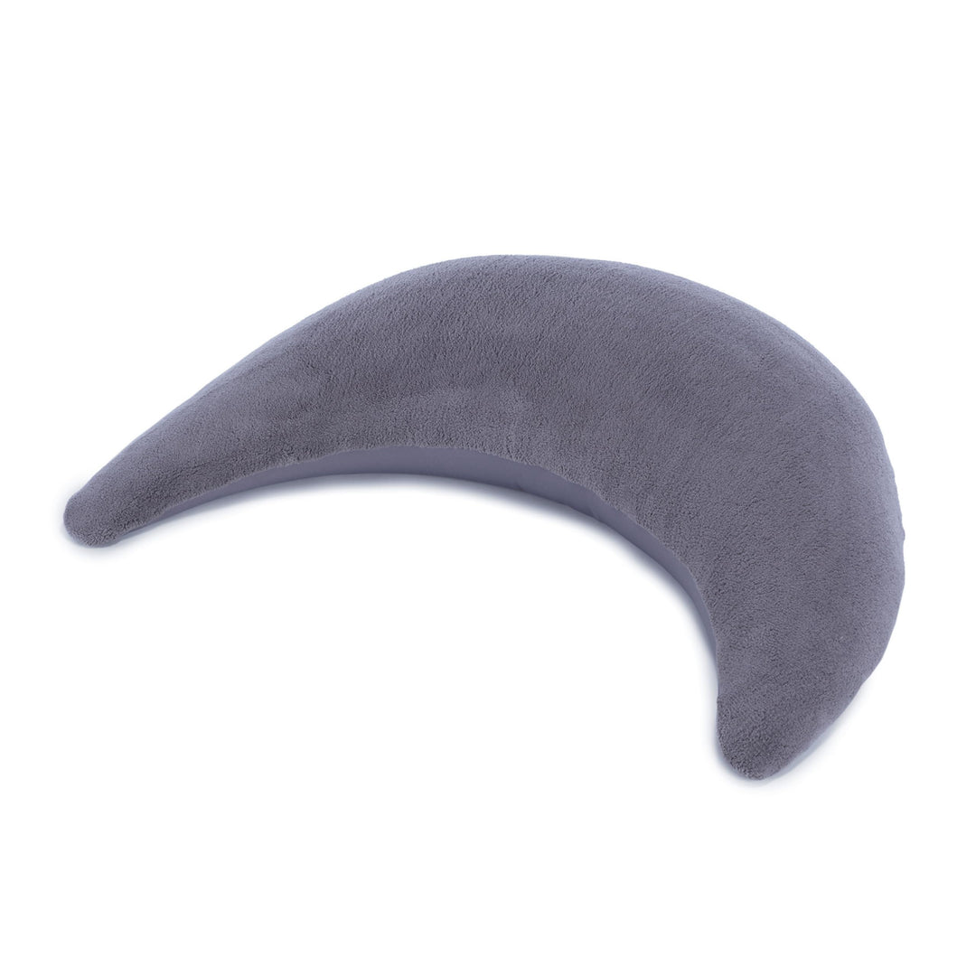 Theraline Plüschmond Stillkissen, Kopfkissen und Nackenkissen mit Perlen, ergonomisches Kissen zum S