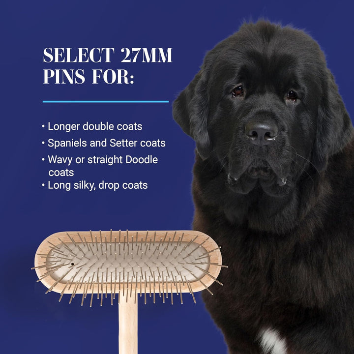 Chris Christensen T-Brush for Pets 27mm 27mm Pins, 27mm Pins