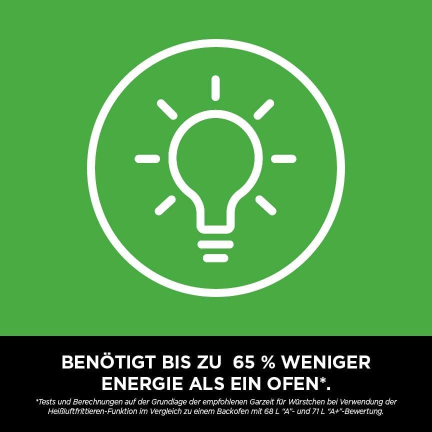 Ninja PRO Air Fryer Heissluftfritteuse, 4,7L Airfryer, Einzelkorb-Heissluftfritteuse, 4-in-1, für 1-