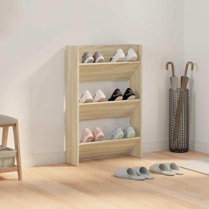 Tidyard Schuhschrank Hängend, Schuhregal Wandmontage, Schuhorganizer, Schuhregal Wand mit Kippböden