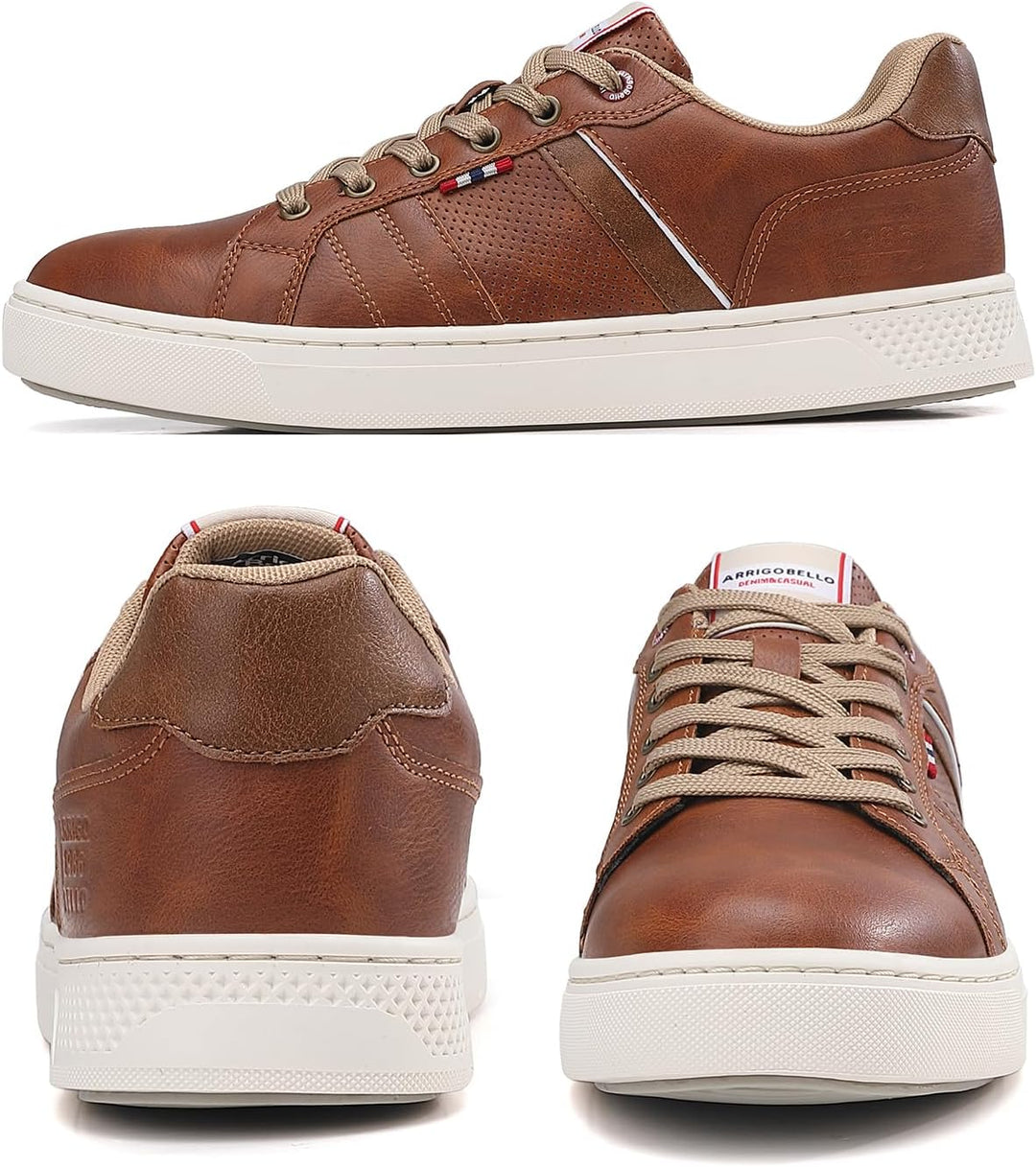 ARRIGO BELLO Herren Freizeitschuhe Schuhe Sneakers Wanderschuhe Leders Laufschuhe Leichtgewicht Outd