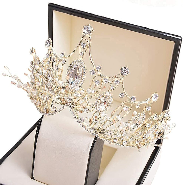 Tiara Kristallkrone für Bridal, Prinzessin Diadem Hochzeit Tiara Crown für Hochzeit Abschlussbälle P