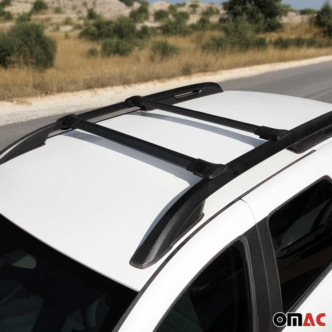 Dachträger Grundträger Auto kompatibel mit Dacia Duster 2 II 2018-2023 Alu Schwarz