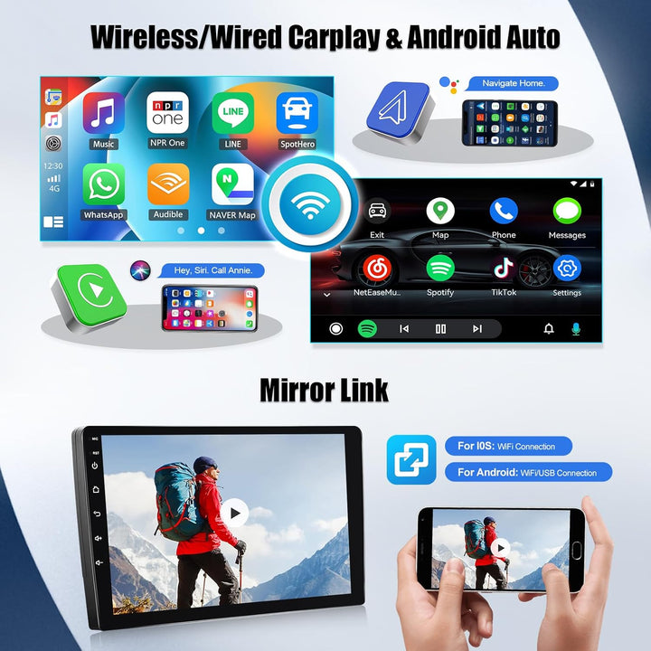 SIXWIN 2+32G mit DVR Android 13 Autoradio für VW Passat B6 B7 Magotan CC mit Carplay/Android Auto/Mi
