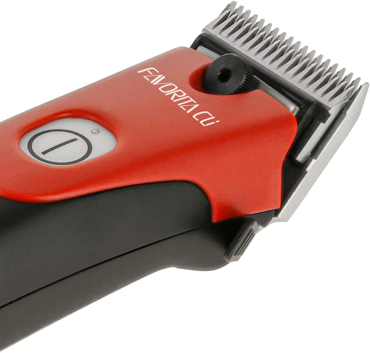 Agrarzone Edition Aesculap Favorita CLi Akku Schermaschine rot mit Aufsteckkamm Set | Ergonomische P