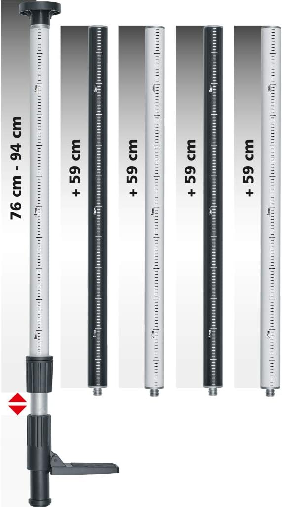LASERLINER - TelePod Plus 330 cm - Teleskop-Befestigungsstock - 1/4 Zoll Befestigungshalterung - Rob