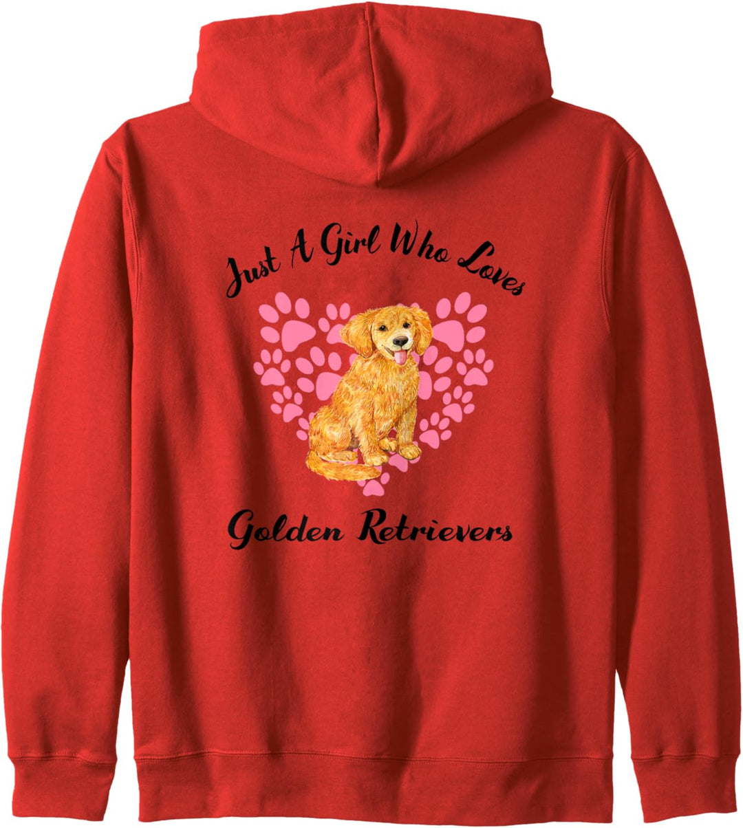 Just A Girl Who Loves Golden Retrievers Hunde Süsser Welpe Kapuzenjacke