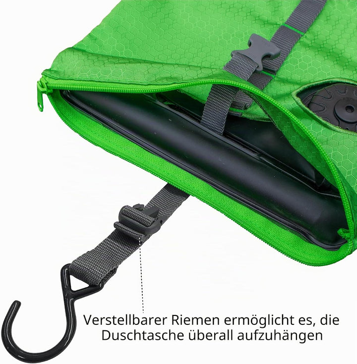 Kurgo Hunde-Dusche für unterwegs, Tragbarer Wassertank mit Duschkopf, Zum Waschen von schlammigen Pf