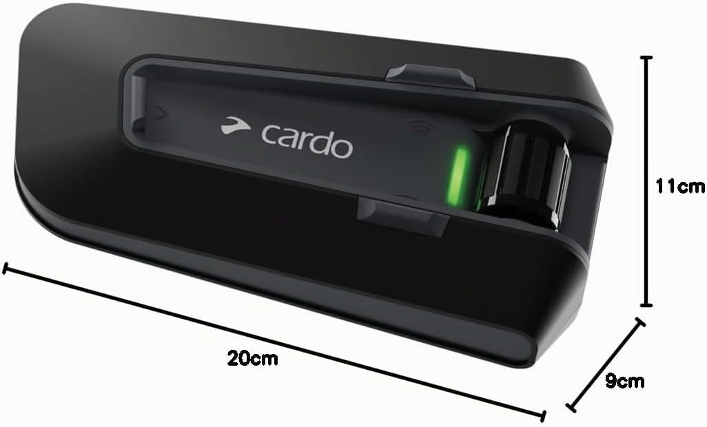 Cardo Packtalk Neo Motorradhelm Kommunikations-Gegensprechanlage, Doppel Packung, Black