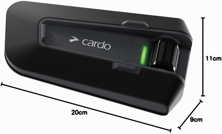 Cardo Packtalk Neo Motorradhelm Kommunikations-Gegensprechanlage, Doppel Packung, Black