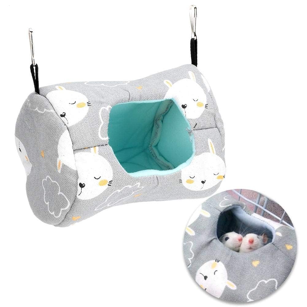 Kleintierkäfig Hängematte aus Leinen Hamsterkäfig Hängematte für Ratten/Kleinnager, Kleintierhöhle K