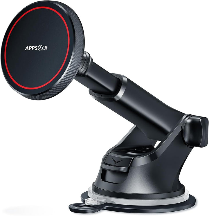 APPS2Car Handyhalterung Auto Magsafe, Scheibe Saugnapf Armaturenbrett Magnetische iPhone Halterung A