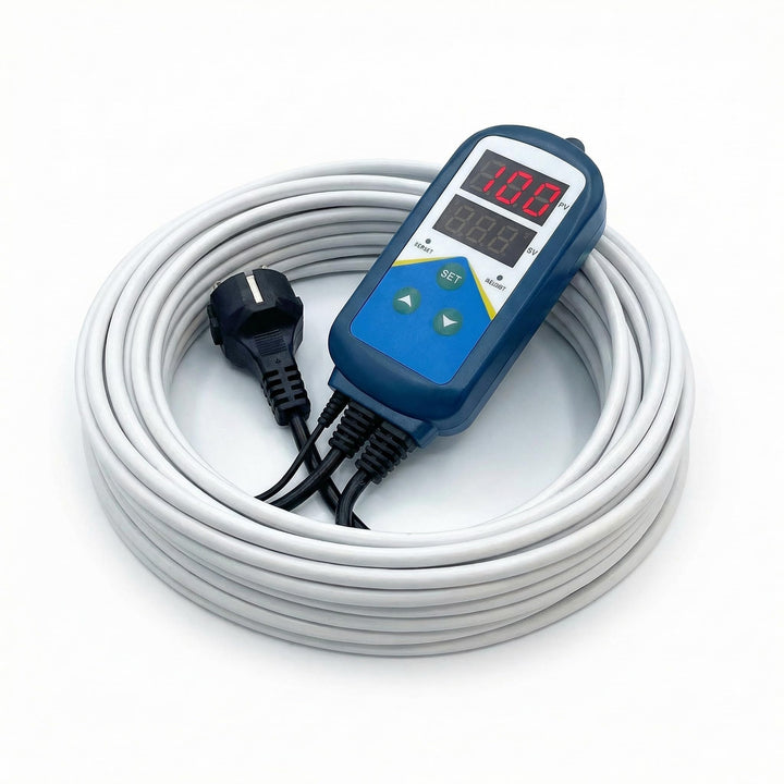 Pondlife Teichheizkabel - Set 90W / 6 m inkl. Thermostat - Teichheizung - Eisfreihalter