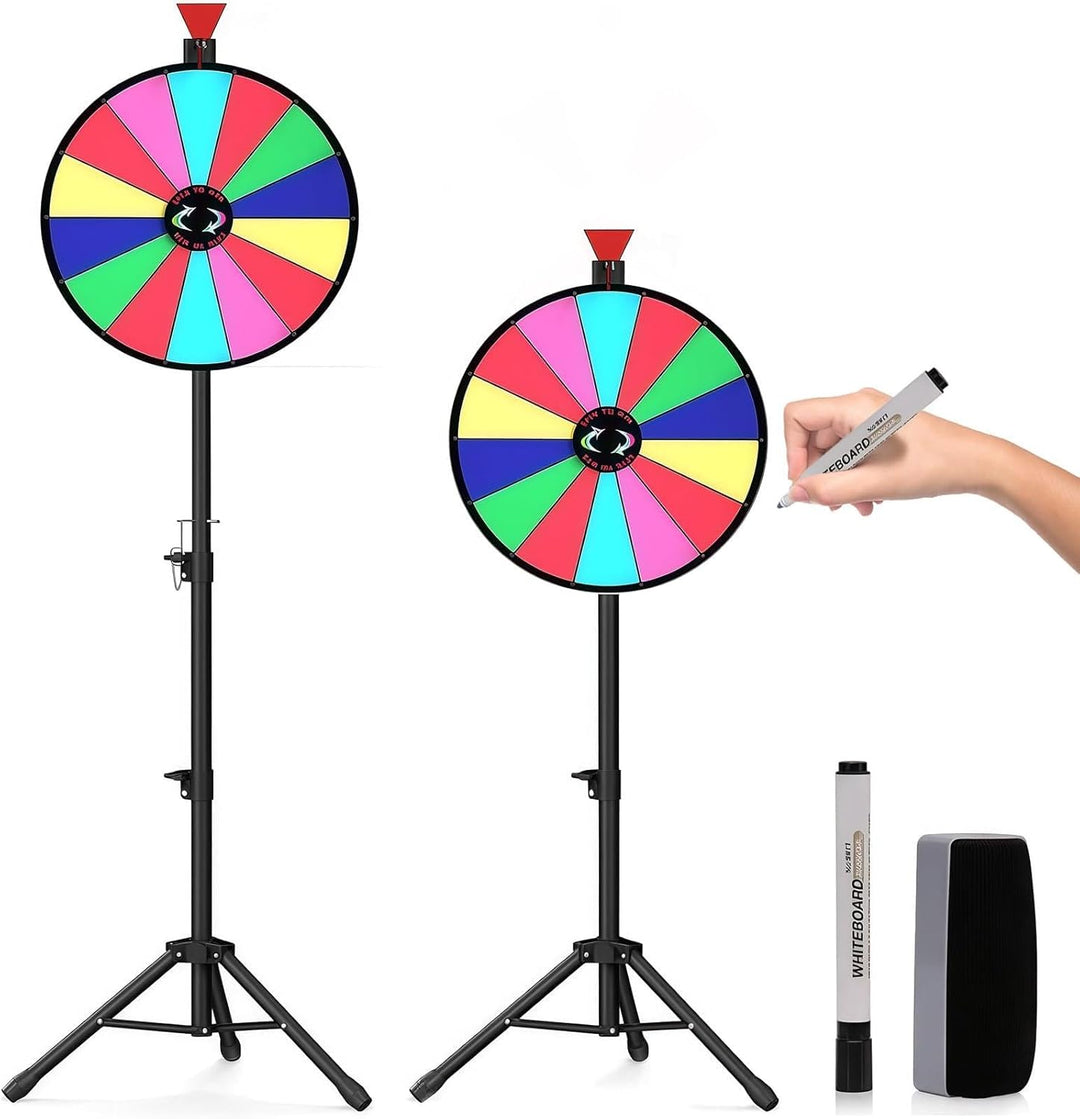 Glücksrad zum Drehen, Drehrad Höhenverstellbar Roulette-Spinner des Glücks, mit Trocken Abwischbarem