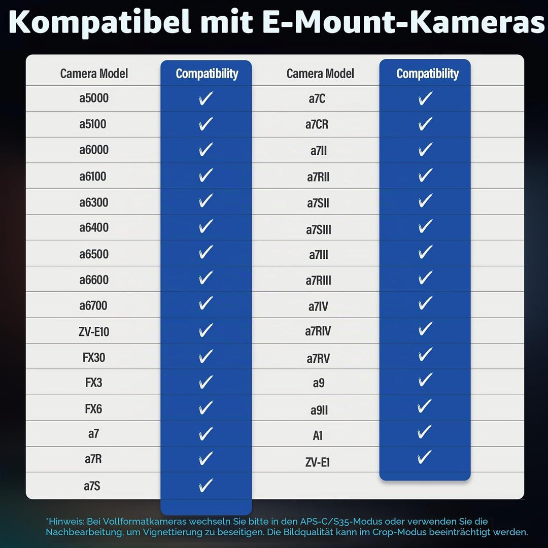 SIRUI Sniper 16mm, 23mm, 33mm, 56mm, 75mm Autofokus-Objektiv-Set, F1.2 Weitwinkel APS-C Kameraobjekt