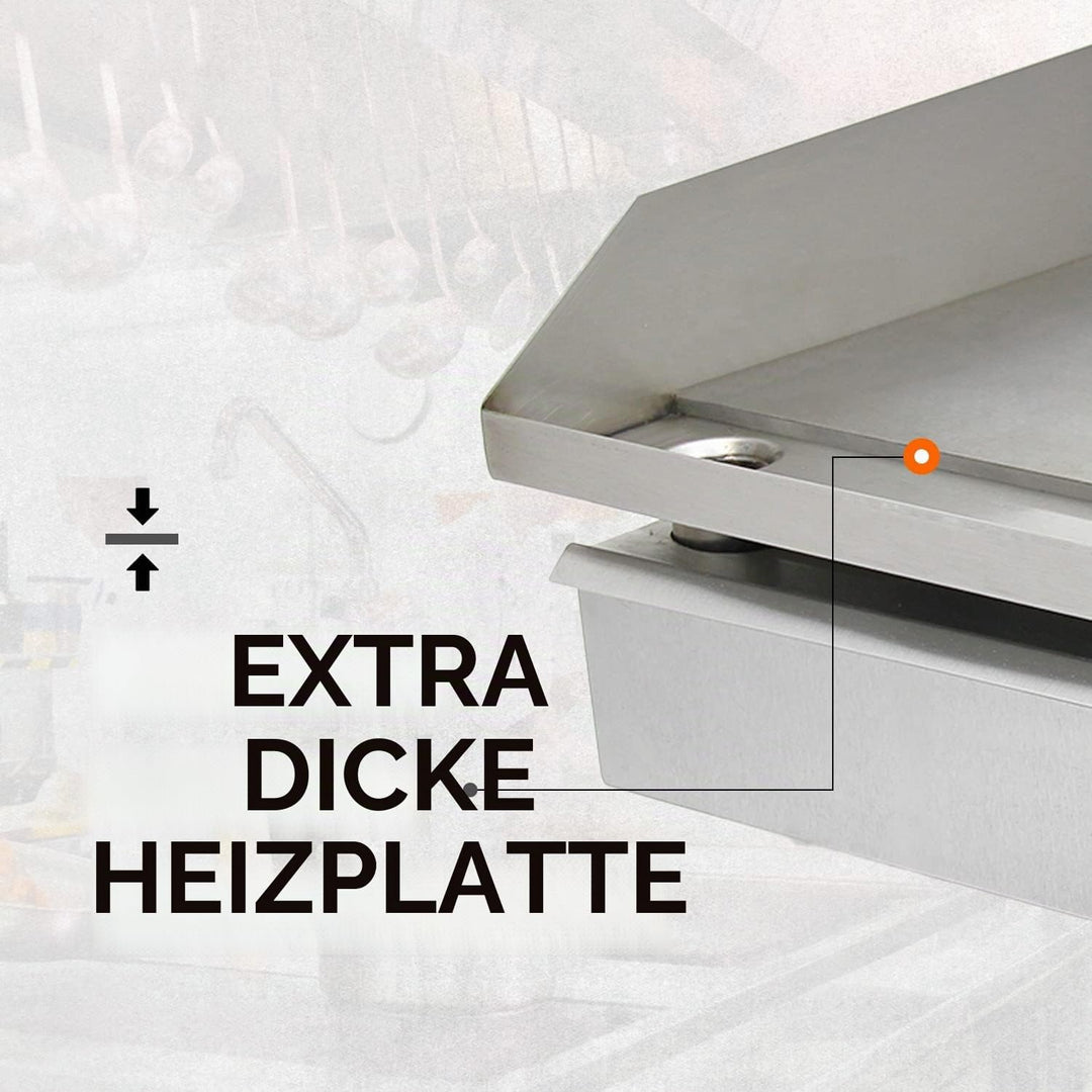 Kukoo 70 cm Elektrische Grillpfanne/Theken-Grill/Gewerbliche Grillpfanne/Grill/Fritteuse