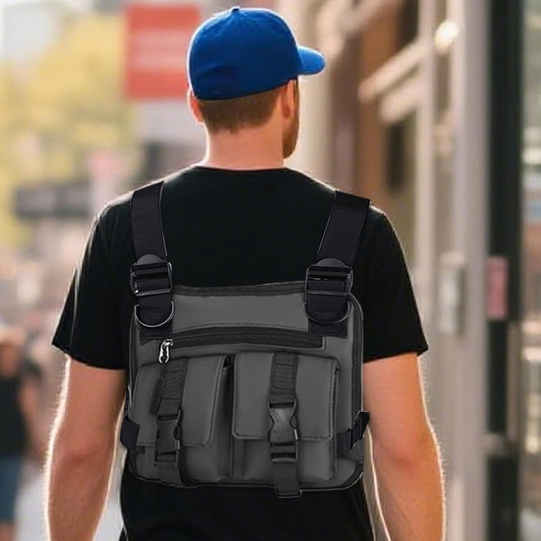 Brusttasche für Männer Leichtes Wander Brustgurt | Rucksäcke Für Pendeln Camping Training Radfahren