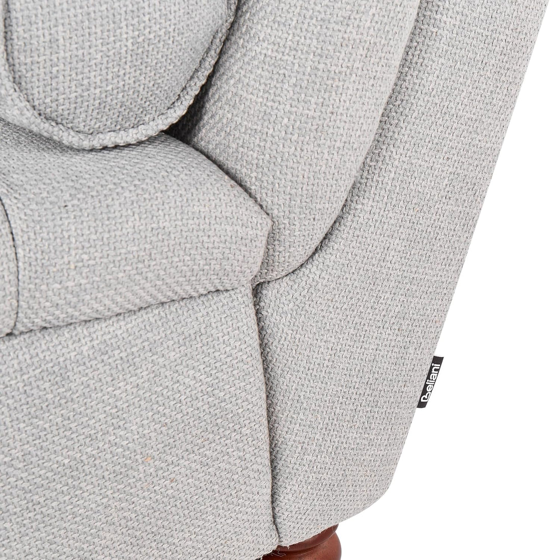 Moderne Chaiselongue in Grau Stoffbezug Muret