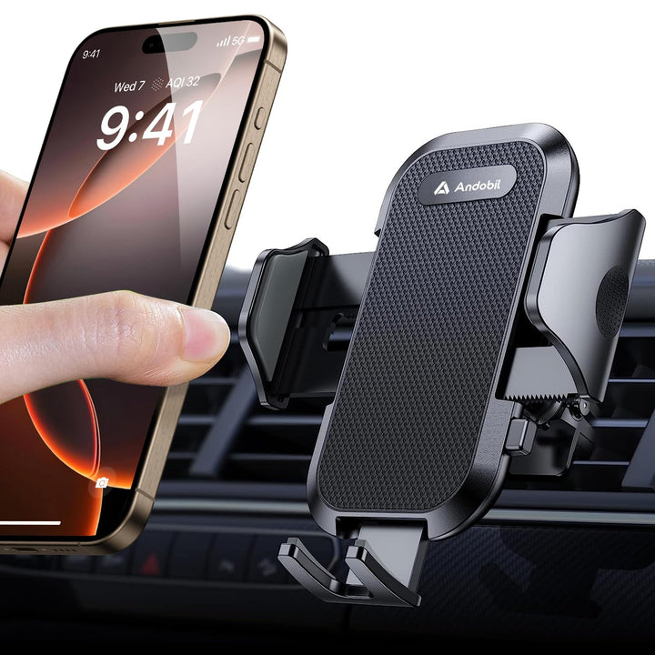 andobil Handyhalterung Auto Lüftung [ Stabiler & Never Fall ] KFZ Handyhalterung mit Upgrade Lüftung