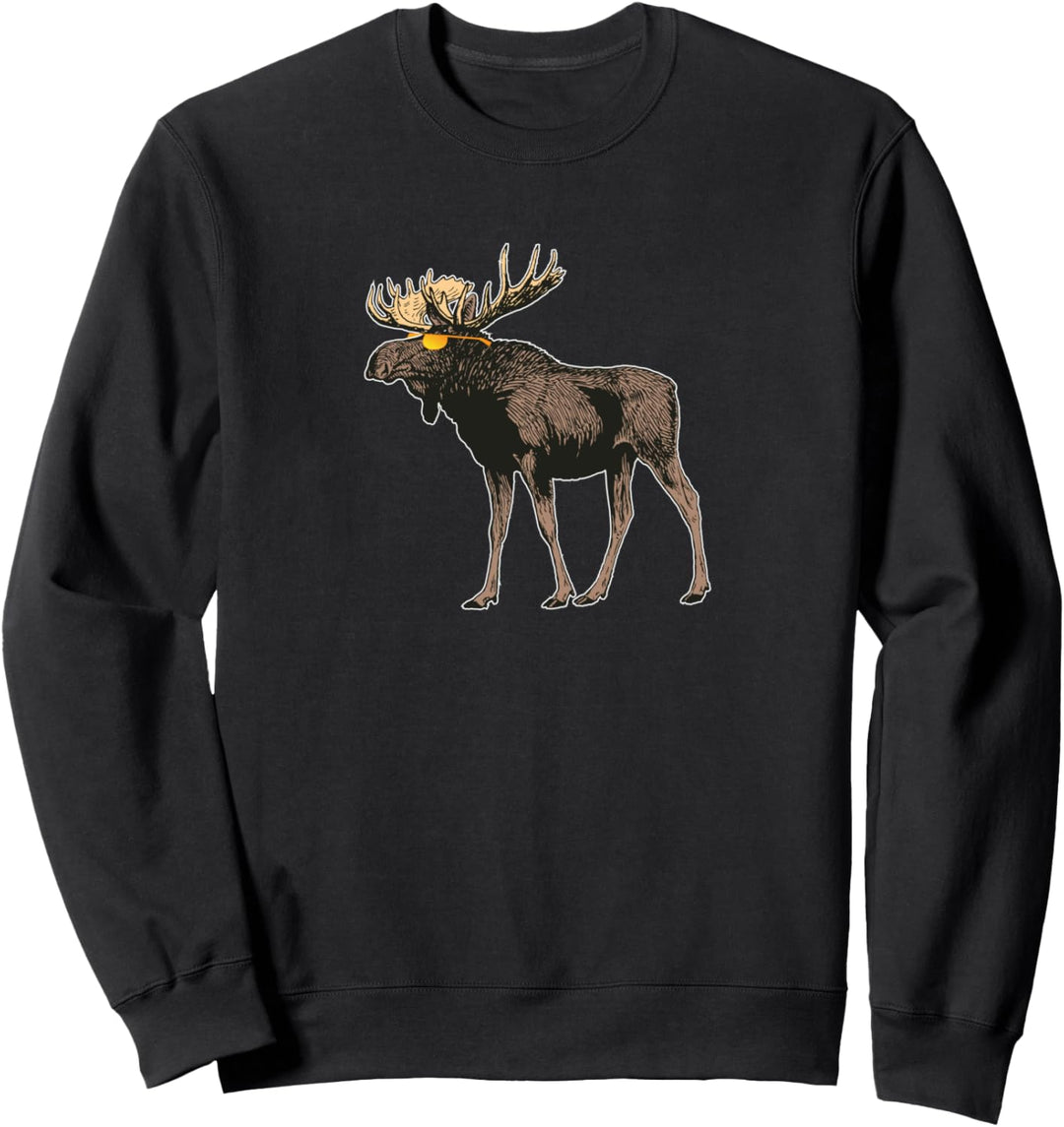 Elch-Tier-Shirt, lustiges Elch-Shirt, Damen-Elch-Geschenk Sweatshirt