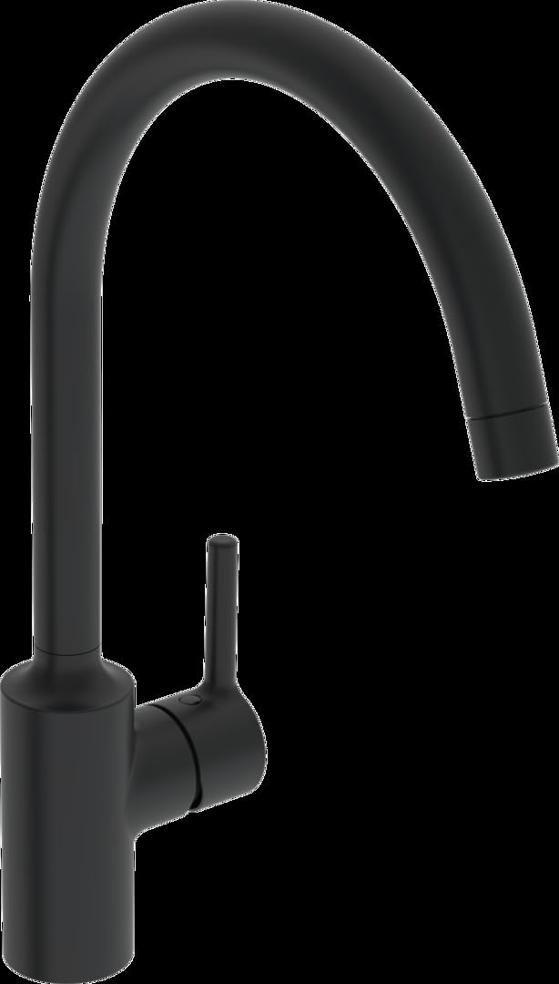 Hansa Spültisch-Einhebelmischer HANSAVANTIS seitenbedient, ND, Ausl. 247mm, matt-sw