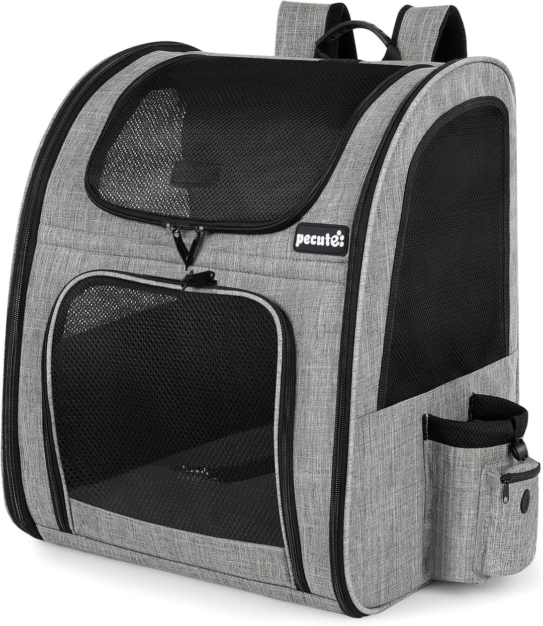 pecute Haustier Rucksack mit Netzfenster, Tragbare und Faltbare Katzentasche, Atmungsaktive und Leic