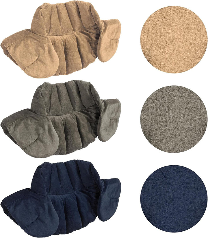 aqua-textil Schulter Nackenkissen beige Tonperlen Lavendel Wärmekissen Kälte Aroma Therapie Gewichts