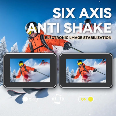 Xilecam Dual Screen Action Cam 5K 2,2Zoll Hoher Definition Touchscreen Unterwasserkamera WiFi /2.4G
