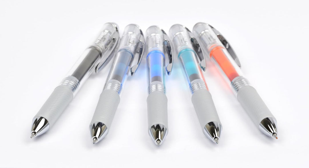 Pentel Energel Pure BLN75TL-Cax Gel-Tintenroller, Marineblau, 0, 25 mm Strichstärke, Nadelspitze, Dr